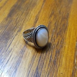 Mother of Pearl and Silver Ring